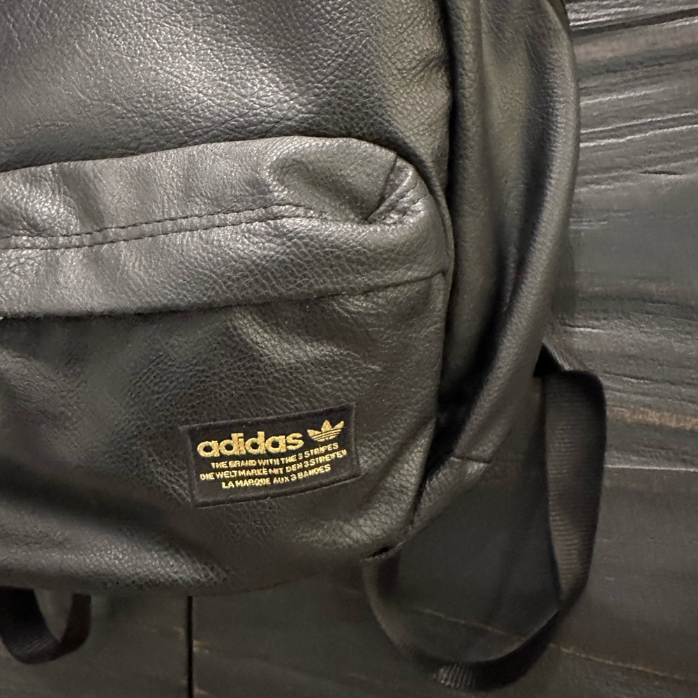 Adidas Black Leather Backpack (Mini) - Picture 3 of 4